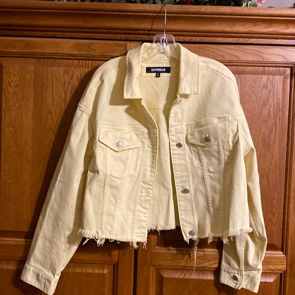 Express Distressed Jean Jacket. Euc. - image 1
